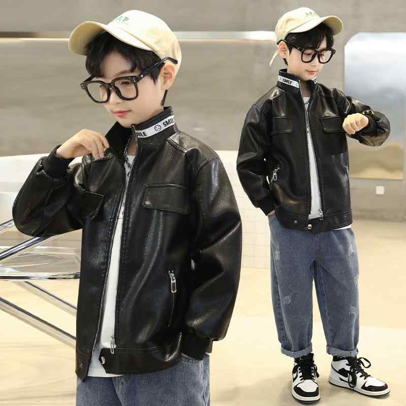 子供服 ジャケット 男の子 立襟 カジュアル ブルゾン 春秋 アウター ボーイズウェア 8歳以上 140cm以上 ブラック キャラメル イエロー｜ラシャンスショップ