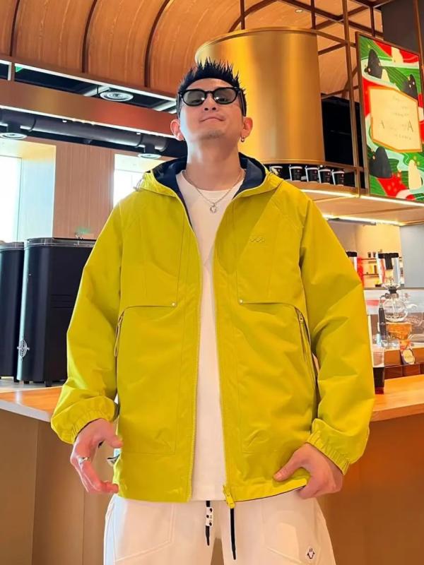 ジャケット 男性用 リバーシブル フード付き 耐摩耗性 無地 春物 ブルゾン スポーティー ミリタリー ストリート ウインドブレーカー｜ラシャンスショップ