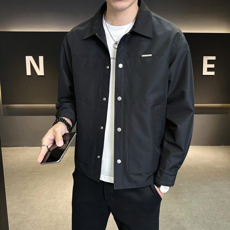 ジャケット 男性用 春秋 薄手 紳士服 配色 切り替え 羽織り 通気性｜ラシャンスショップ