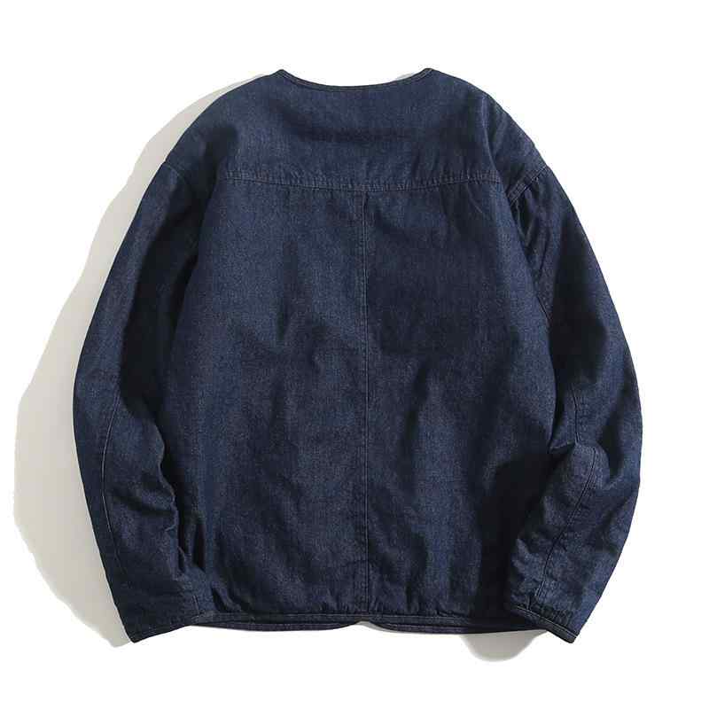 ジャケット デニムジャケット メンズ レディース 男女兼用 中綿入り アウター 厚手 ジャンパー コート 上着 デニム カジュアル ストリート アメカジ 秋冬 防寒 保温 暖かい デニムブルゾン ワークジャケット|ラシャンスショップ