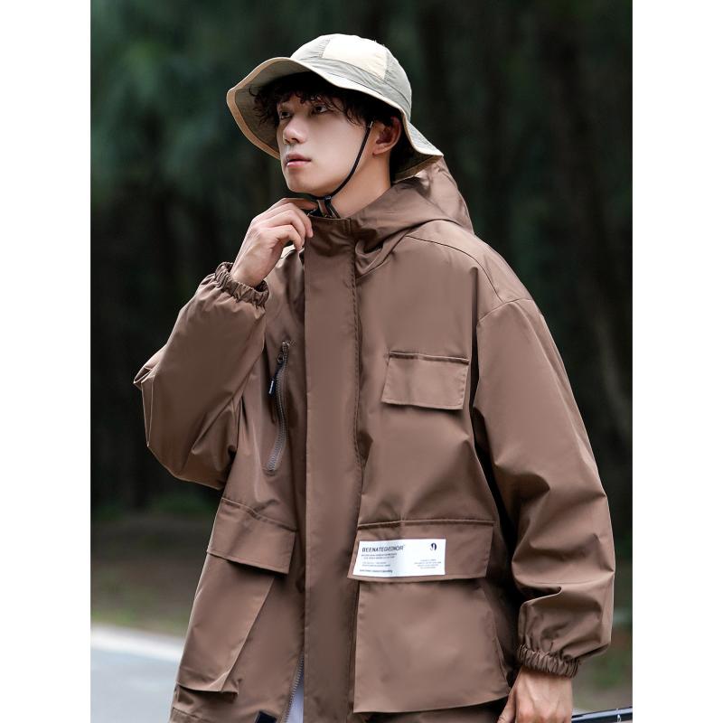 マウンテンパーカー メンズ ヴィンテージ風 機能性 アウター ジャンパー 登山服 ゆったり 大きいサイズ ストリート系 アウトドア カジュアル オールシーズン｜ラシャンスショップ