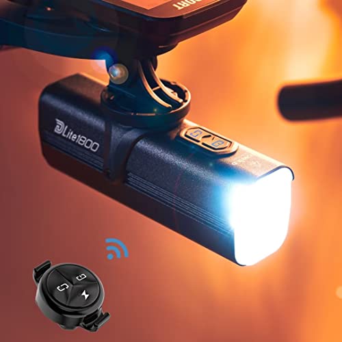 DLite1800 自転車 ライト TYPEC充電式 大容量5000mAh 1800ルーメン ロードバイクライト「ハイビーム&ロービー 送料 無料|La chic ラ・シック