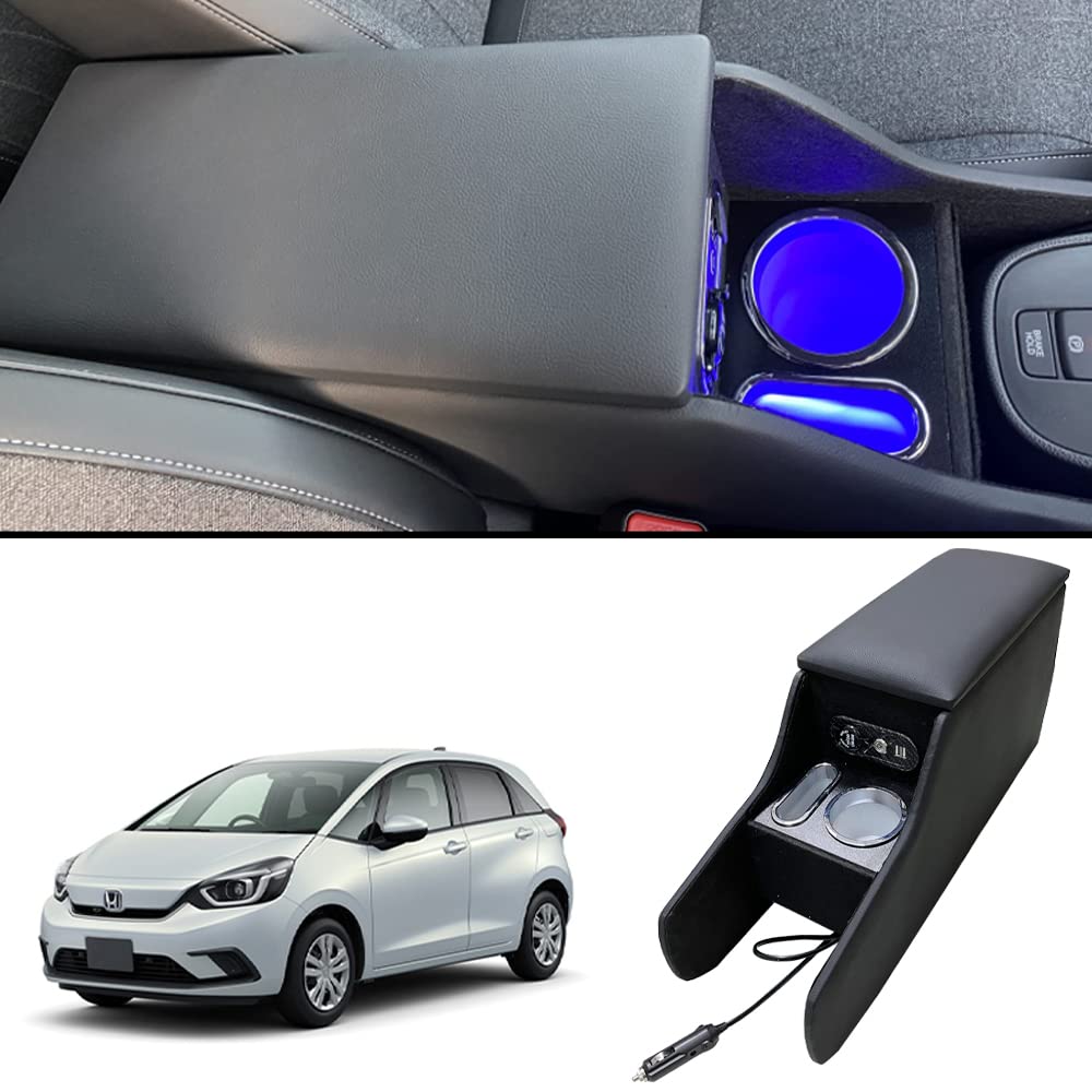 フィット GR系適用 アームレスト スマートコンソールボックス HONDA FIT GR テーブルコンソール装着車専用 LED付き 送料　無料｜La chic　ラ・シック