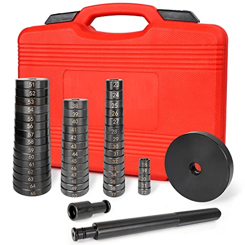 油圧プレス アタッチメント ベアリングインストーラ ベアリング 圧入 アダプター 52PCS 工具 セット 1865mm 74MM 送料　無料