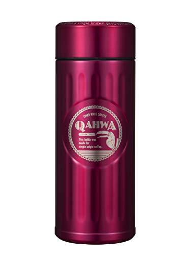 水筒 ピンク 420ml ステンレス鋼 直飲み カフア コーヒー ボトル QAHWA 送料　無料
