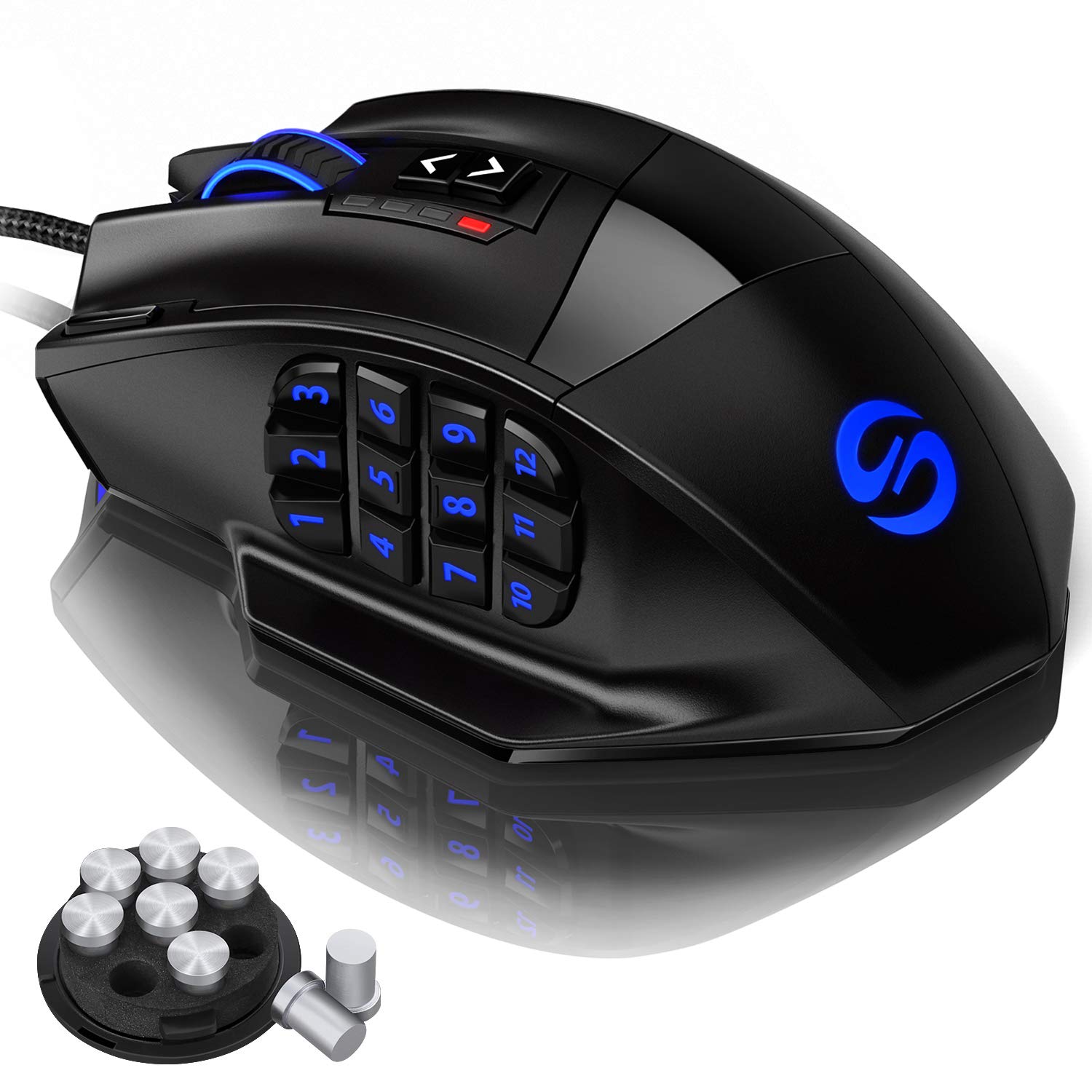 新品未使用　ゲーミングマウス 高精度ターゲティング 4段調節可能 Amazon.co.jp: 【2019最新版】ゲーミングマウス 高精度