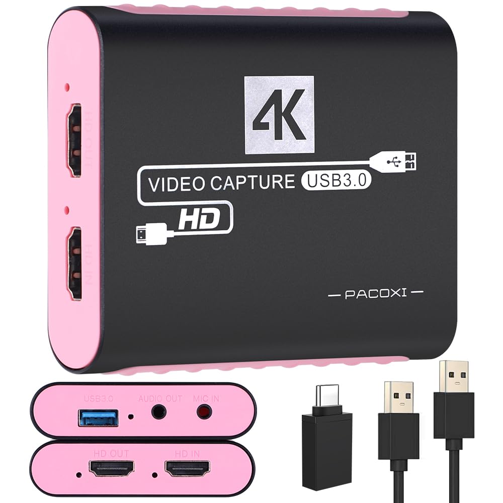 B 3.0 ビデオキャプチャーボード switch対応（4K30F 入力、4K30F パススルー、108060F 録画 HDM キャプチャーデバ