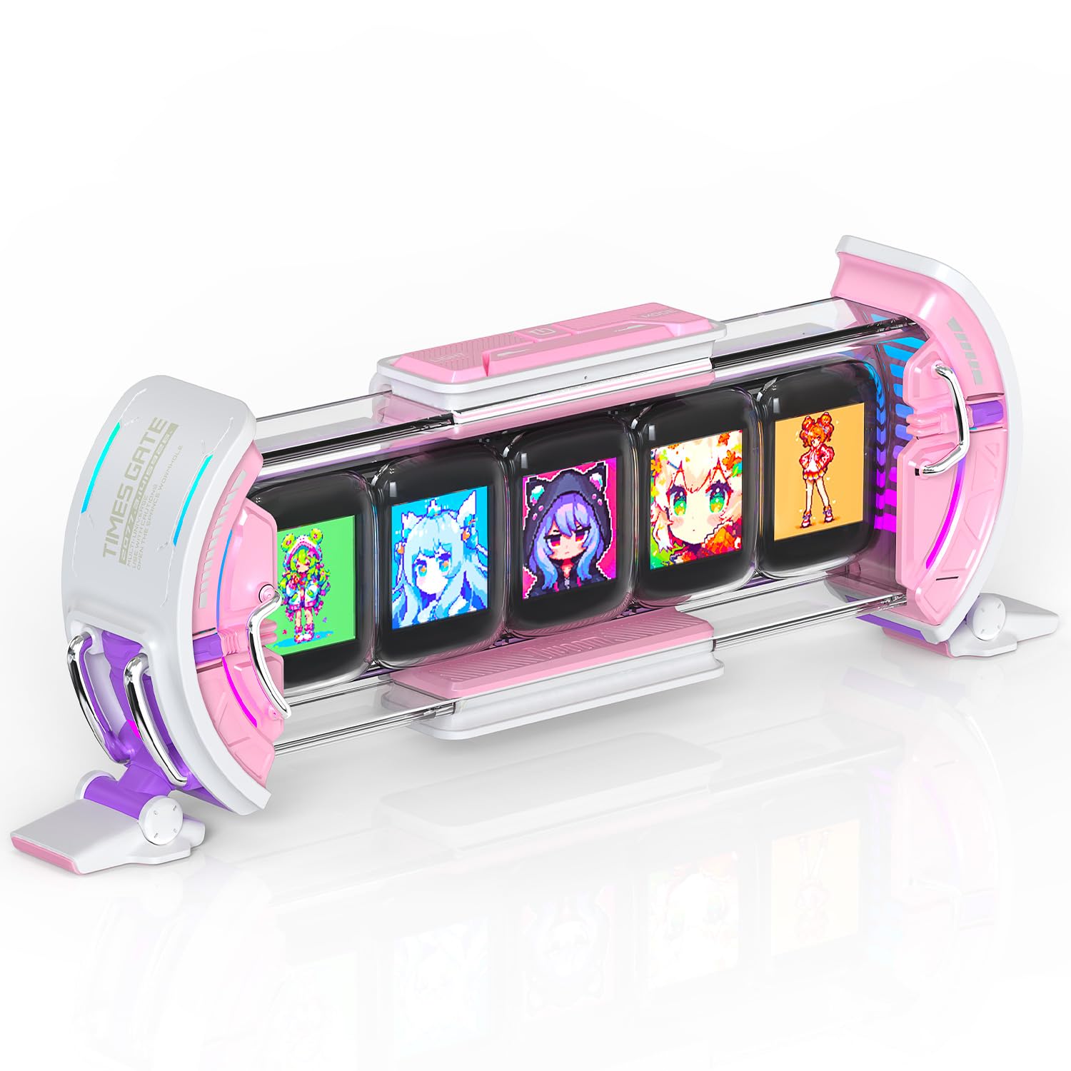ies Gate 置き時計 おしゃれ デジタル ピクセルアート/アプリ制御/5つのカスタマイズ可能 RGB スクリーン/WiFi接続/ゲームル|La chic ラ・シック