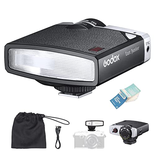 Godox x nior レトロ カメラフラッシュ クリップオンストロボ GN1 6000K 焦点距離8 スピードライト ony anon Ni|La chic ラ・シック