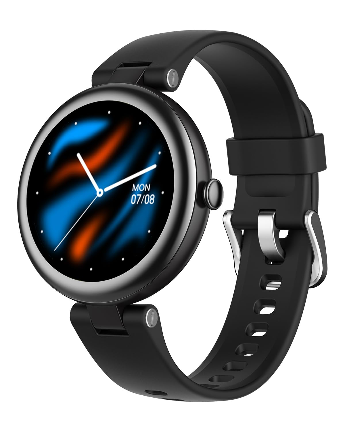 HANG WG スマート iphone アンドロイド対応 レディース 丸型 腕時計 歩数計 活動量計 Watch Woen 1.09インチ高精