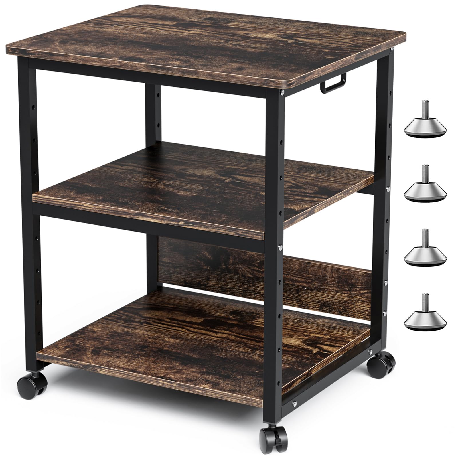 楽天市場】レーザー・ドットプリンタ台 ペーパートレー付き キャスター