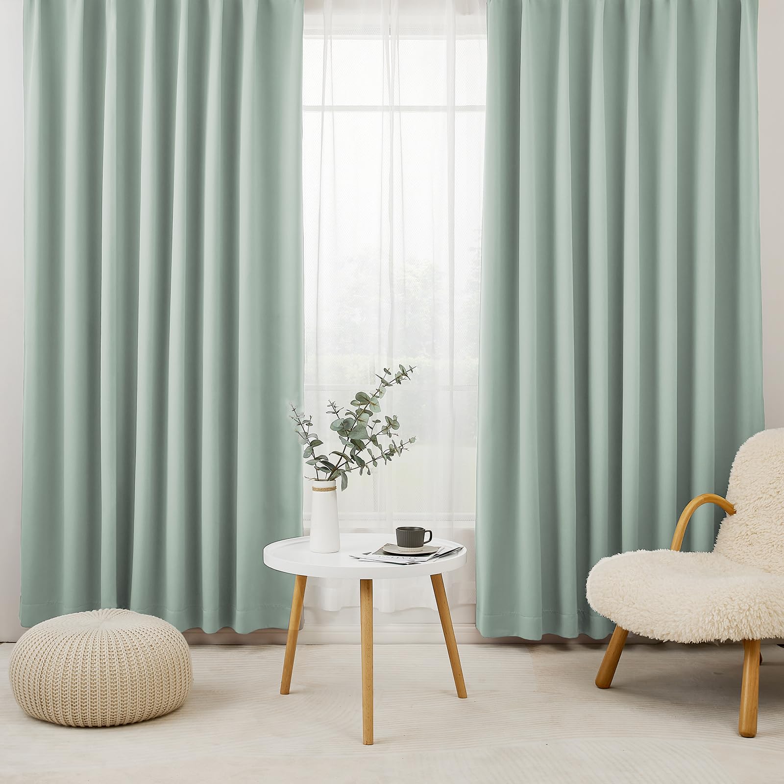 かけななひかる様 カーテン 楽天市場】カーテン 1級遮光 4枚組 セット カルダモングリーン 幅150cm