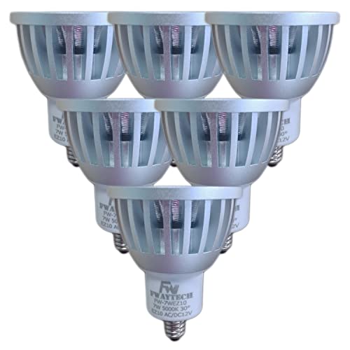 10口金 12V ハロゲン白熱電球 OB7W 注目の的 ハロゲン白熱電球60W～75W好いかげんに 密閉物の具相応う 7W 10口金 30度6個 昼白いこと相