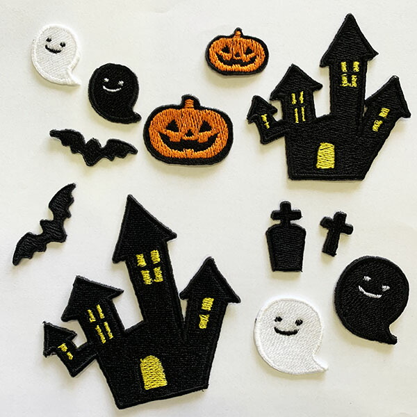 楽天市場】ハッピー♪ハロウィンアイロン接着 ☆ かぼちゃワッペン手芸