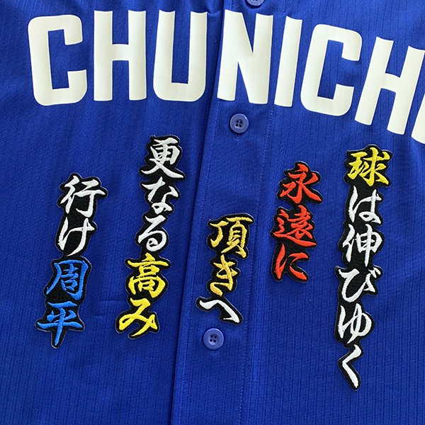 楽天市場】納期注意【中日ドラゴンズ 刺繍ワッペン 上林 応援歌