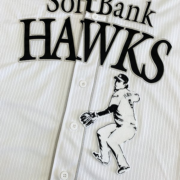 【新品】福岡ソフトバンクホークス　#6 今宮健太選手　刺繍 ユニホーム　M 楽天市場】納期注意【ソフトバンクホークス 刺繍ワッペン #6