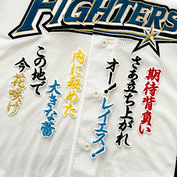 日本ハムファイターズ刺繍ワッペン3点セット 納期注意【日本ハム ファイターズ 刺繍ワッペン 3点セット】【白