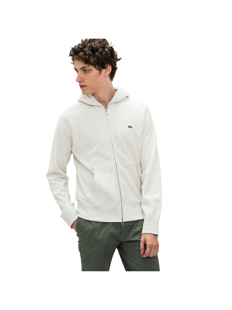【楽天市場】無撚糸プレミアムスウェットパーカ LACOSTE ラコステ トップス パーカー・フーディー ブラック