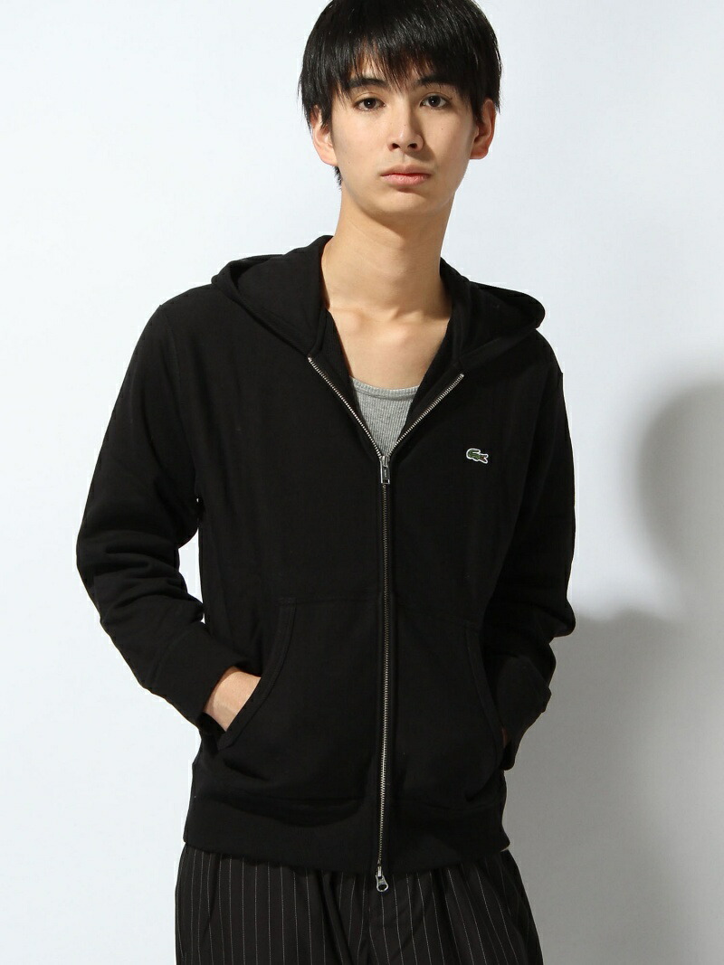 【楽天市場】無撚糸プレミアムスウェットパーカ LACOSTE ラコステ カットソー パーカー グレー