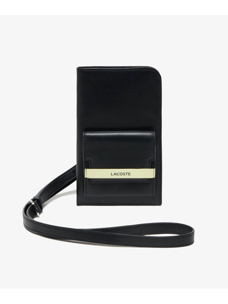 楽天市場】ラコステ レザー ショルダー スマホ ポーチ LACOSTE