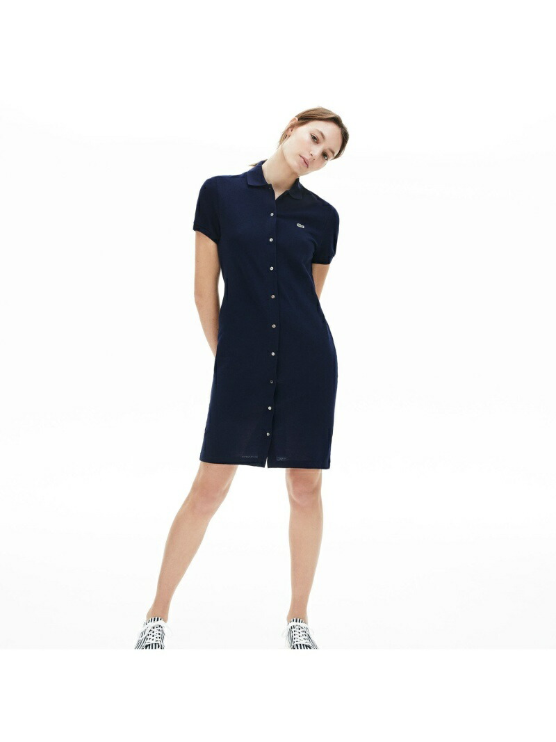 楽天市場 Sale 50 Off フロントボタンデザインポロドレス Lacoste ラコステ ワンピース シャツワンピース ホワイト Rba E 送料無料 Rakuten Fashion Lacoste ラコステ