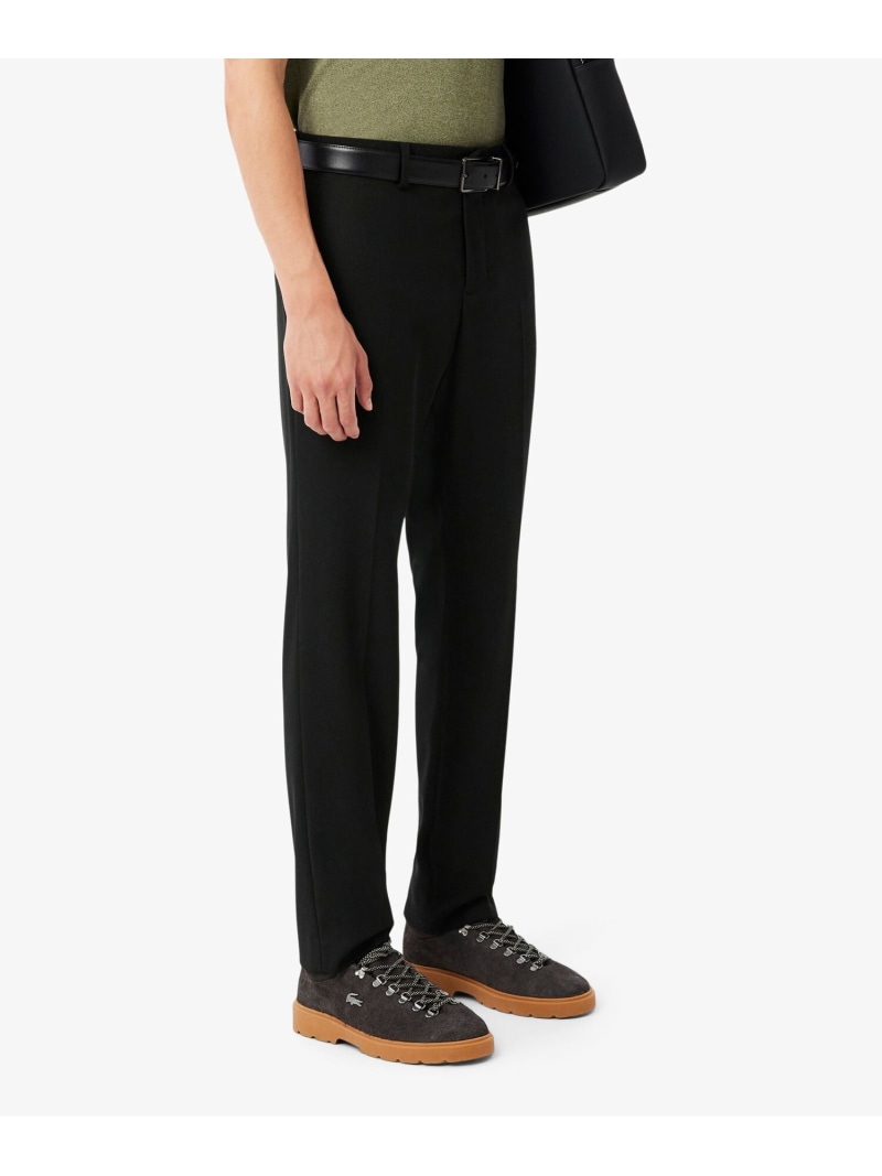 【SALE／30%OFF】ウールブレンドセンタープレスチノパンツ LACOSTE ラコステ ズボン下 チノズボン下 黒いこと【RBA_E】【貨物輸送無料】[ Fashion]