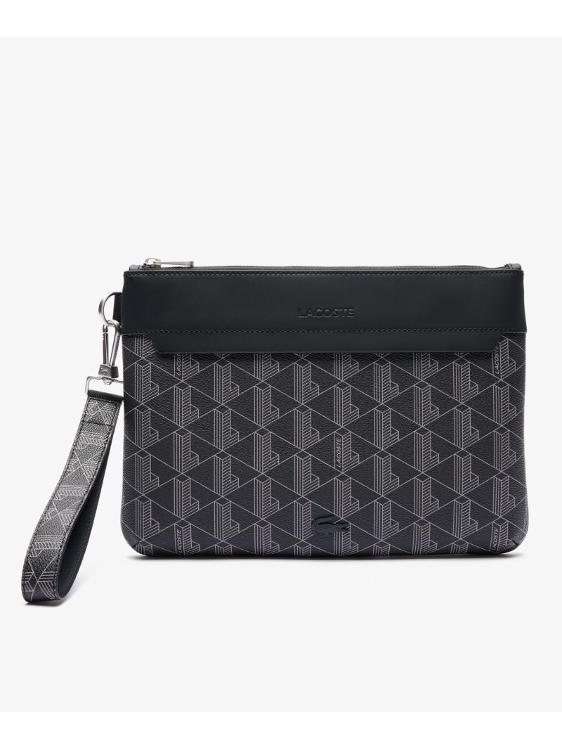 【SALE／30%OFF】ザ ブレンド モノグラムクラッチバッグ LACOSTE ラコステ バッグ クラッチバッグ ブラック【RBA_E】【送料無料】[ Fashion]