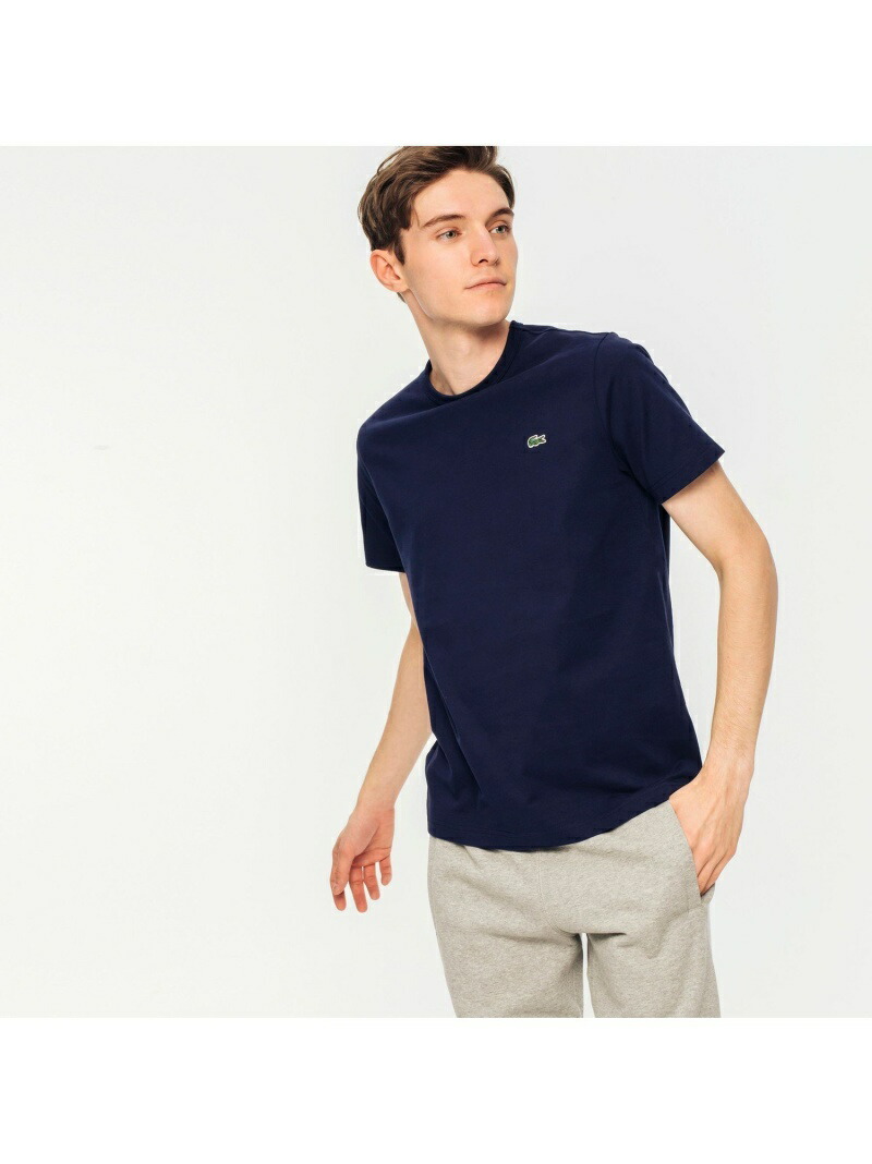 楽天市場 スリムフィット クロコエンブレムクルーネックtシャツ 半袖 Lacoste ラコステ カットソー Tシャツ ネイビー ホワイト ブラック グレー 送料無料 Rakuten Fashion Lacoste ラコステ