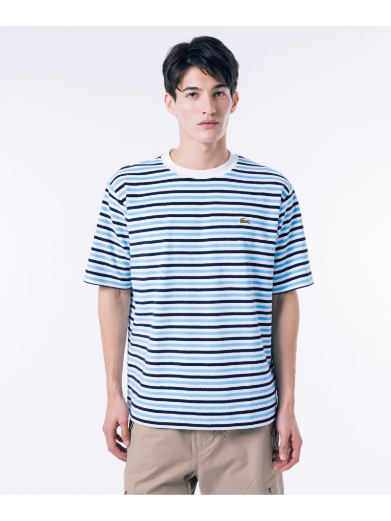 【LACOSTE】◆UNISEX◆マリンボーダーTシャツ◆正規品◆ バイカラーボーダーTシャツドレス EF9628 - ラコステ（LACOSTE