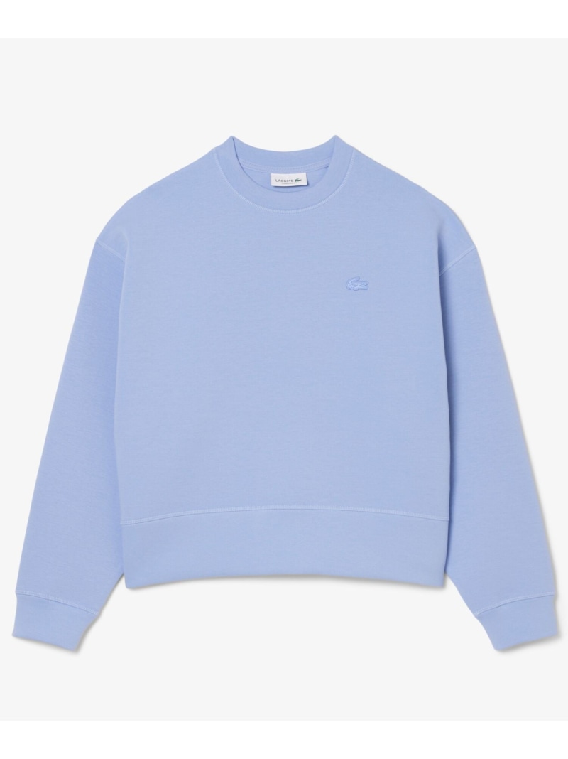 【SALE／30%OFF】クロップド丈 オーバーサイズクルーネックスウェット 調教師 LACOSTE ラコステ トップス スウェット・トレーナー ベージュ 黒いこと 赤いこと 緑であること 白いこと【RBA_E】【貨物輸送無料】[ Fashion]