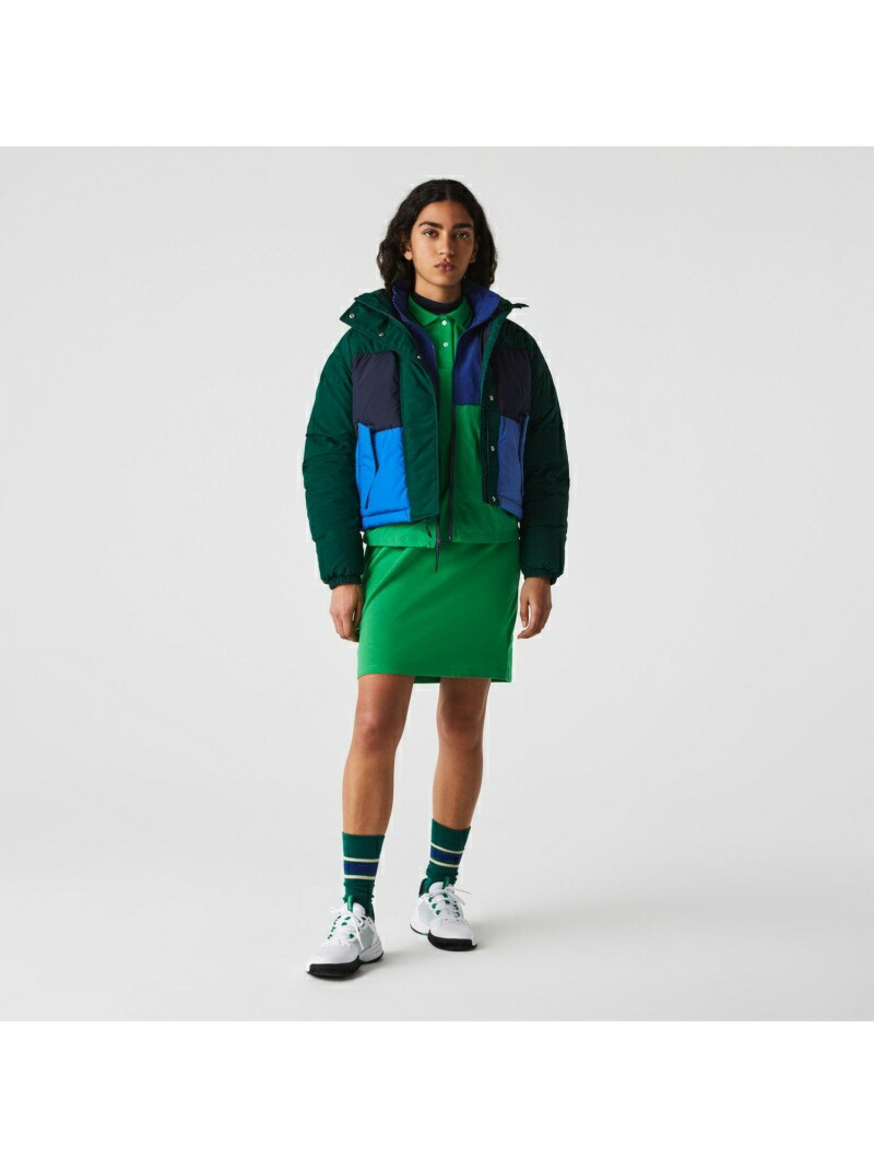 激安通販の ラコステ lacoste ピケダウンジャケット フェザー ダウン