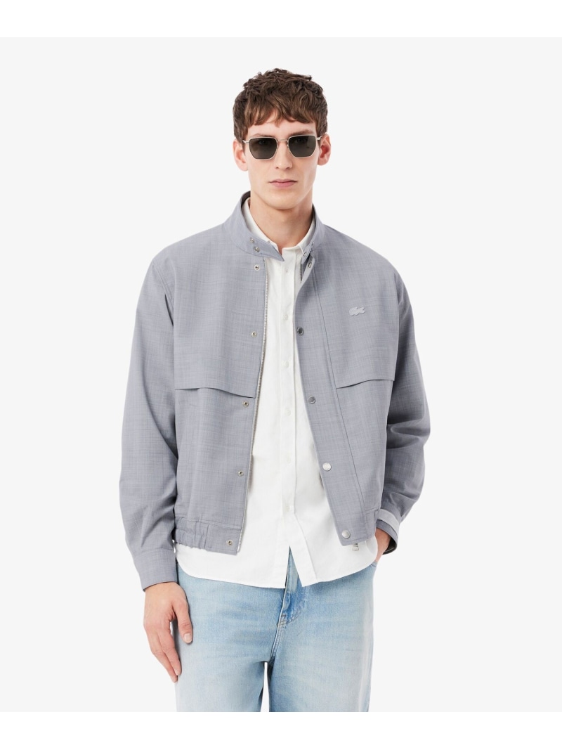 ウールブレンド ハリントンジャケット LACOSTE ラコステ ジャケット・アウター ブルゾン・ジャンパー【送料無料】[ Fashion]