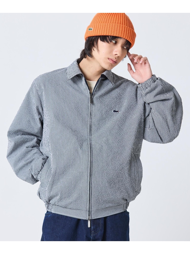 リバーシブルブルゾン LACOSTE ラコステ ジャケット・アウター ブルゾン・ジャンパー ネイビー ホワイト グリーン【送料無料】[ Fashion]