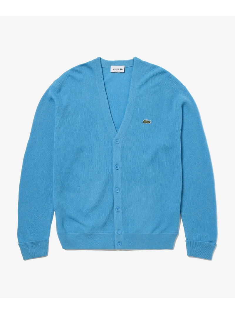 LACOSTE ブラウン カーディガン US S 定価2万 LACOSTE ブラウン カーディガン US S 定価2万 LACOSTE ブラウン