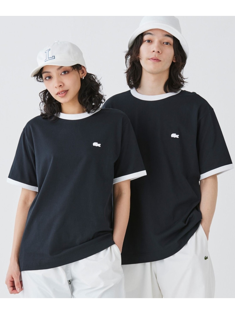 楽天市場】スモールパリロゴクルーネックTシャツ LACOSTE