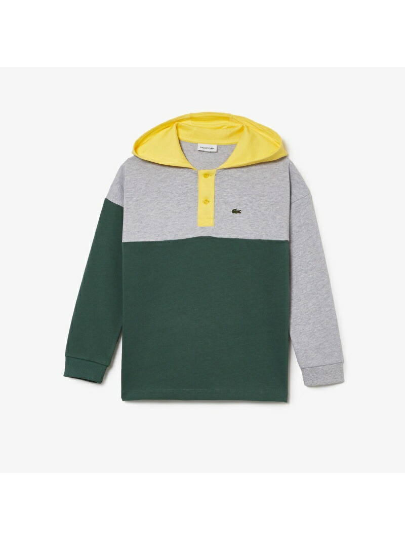 安心と信頼 BOYSラグビーフードシャツ LACOSTE ラコステ カットソー 