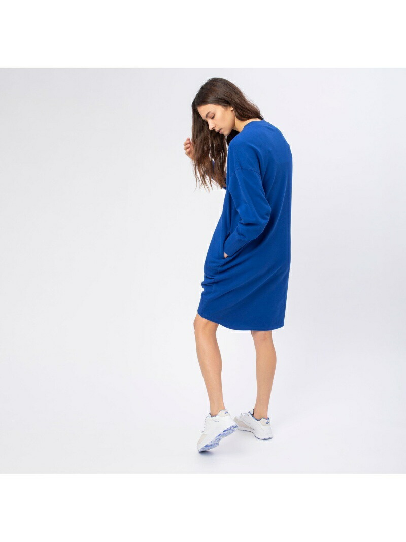 Vネックスウェットワンピース Lacoste ラコステ ワンピース シャツワンピース ネイビー グレー ブルー 送料無料 Rakuten Fashion Abramsfinancial Ca