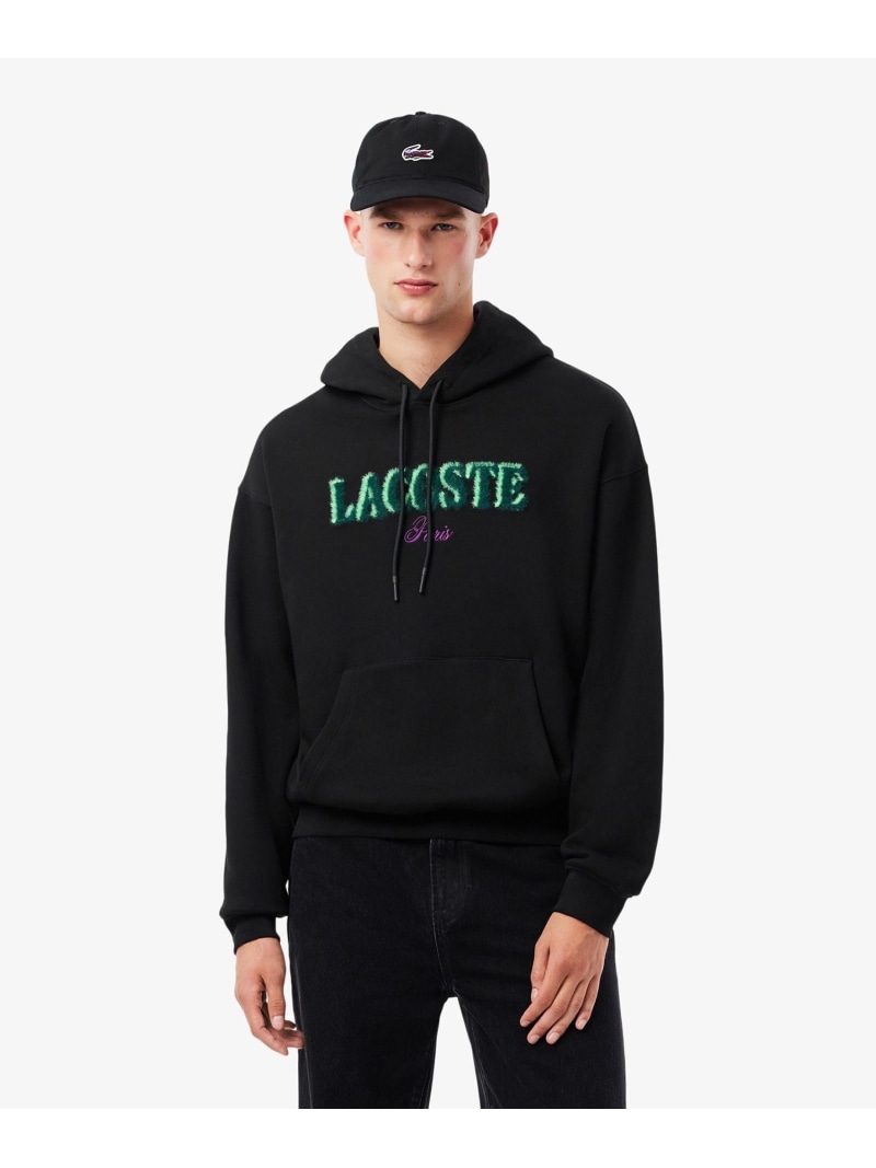 【SALE／30%OFF】シャギーブランドネームロゴスウェットフーディー LACOSTE ラコステ トップス パーカー・フーディー 白いこと 黒いこと【RBA_E】【貨物輸送無料】[ Fashion]