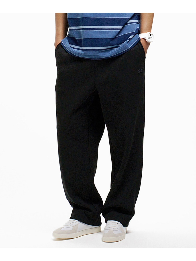 ビッグ鹿の子トラックパンツ / スウェットパンツ LACOSTE ラコステ パンツ ジャージ・スウェットパンツ ブラック ネイビー【送料無料】[ Fashion] 13,860円