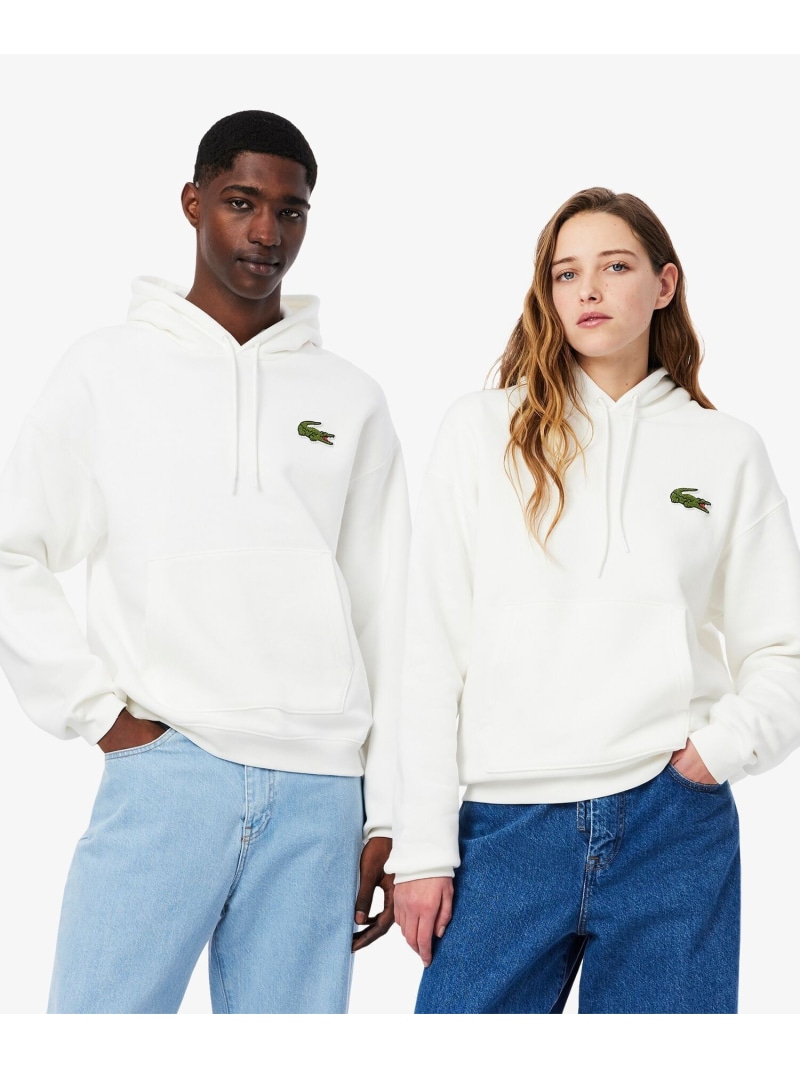 【SALE／40%OFF】大層らしい大きさ エッセンシャルスウェットフーディー / スウェットパーカー LACOSTE ラコステ トップス パーカー・フーディー 白いこと 青碧 黒いこと カーキ緑であること【RBA_E】【貨物輸送無料】[ Fashion]
