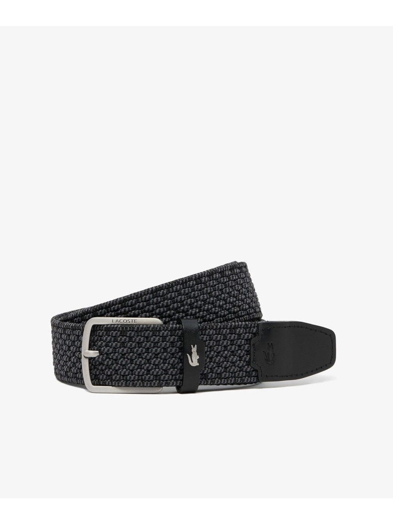 ヘザーカラーストレッチメッシュベルト LACOSTE ラコステ 流行り物雑貨 胴締め 黒いこと 米国海軍【貨物輸送無料】[ Fashion]
