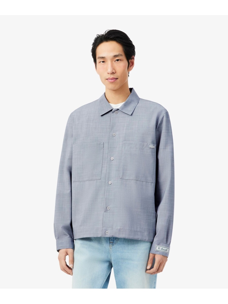 ウールブレンドオーバーサイズシャツジャケット LACOSTE ラコステ トップス シャツ・ブラウス【送料無料】[ Fashion]