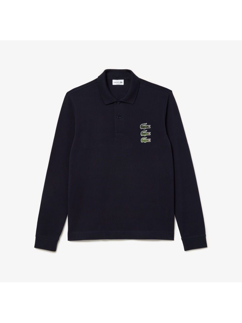 楽天市場】【SALE／50%OFF】ネップ鹿の子地長袖ポロシャツ LACOSTE 