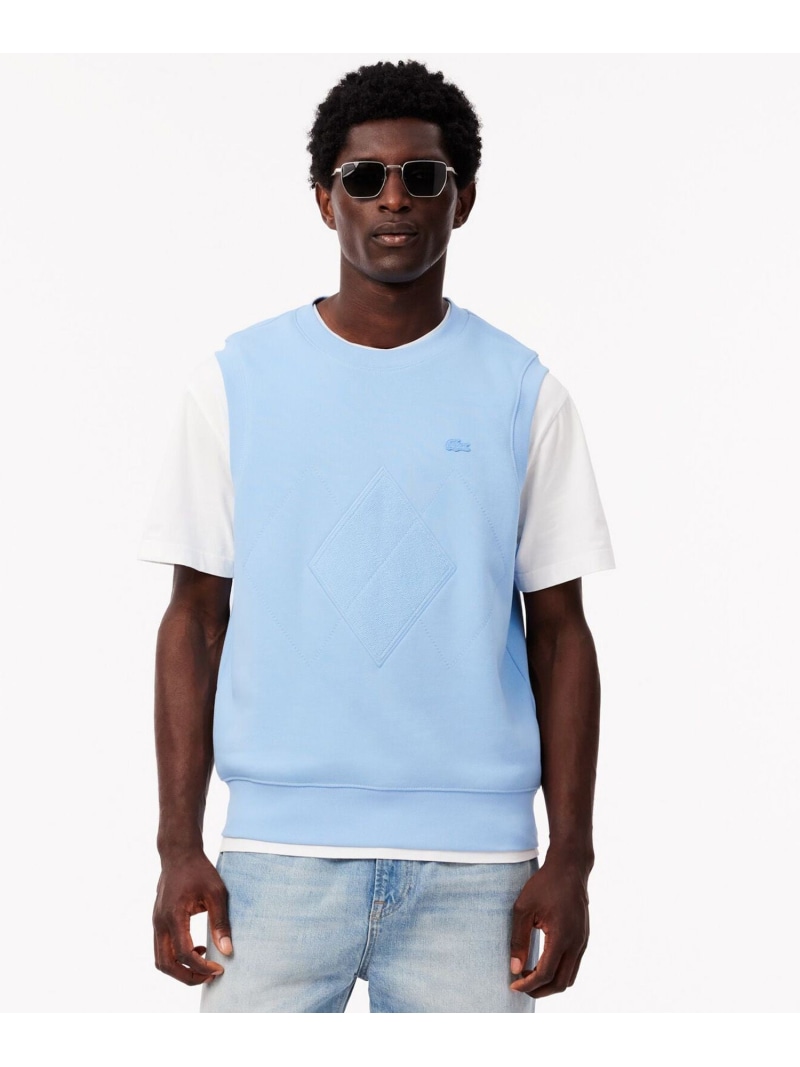 楽天市場】ラコステ ケーブル ニット Vネック ベスト LACOSTE AH7633