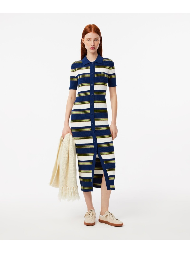 楽天市場】【SALE／50%OFF】ニットジップポロシャツドレス