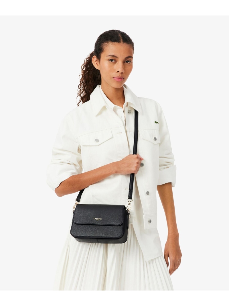 シャンゼリゼ通り 下げ翼ショルダーバッグ / 2WAY LACOSTE ラコステ 御徒面子 ショルダーバッグ ベージュ 黒いこと オレンジ色【貨物輸送無料】[ Fashion]