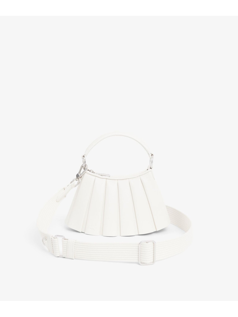 ランラン レザープリーツトートミニバッグ LACOSTE ラコステ バッグ ハンドバッグ ホワイト【送料無料】[ Fashion]｜LACOSTE／ラコステ