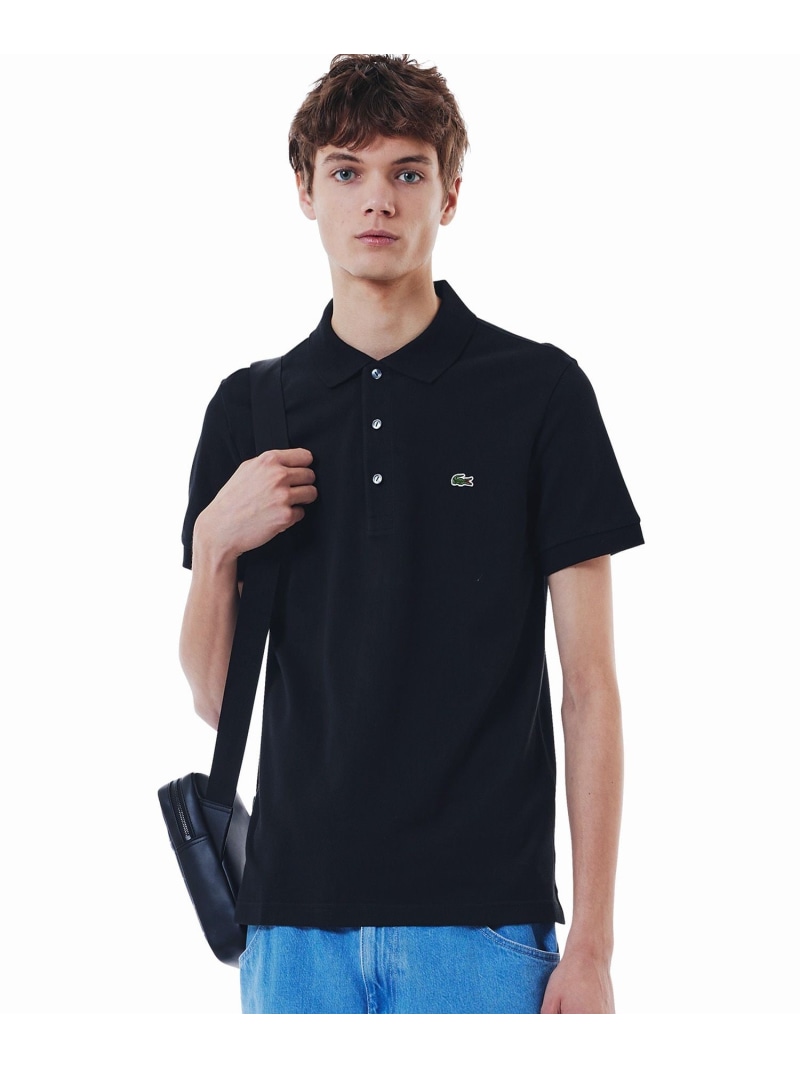 スリムフィットソリッドポロシャツ(半袖) LACOSTE ラコステ トップス