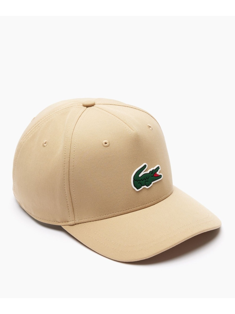 ワンポイント 耐水ゴルフ旗がしら LACOSTE ラコステ 鳥打ち帽 旗がしら ベージュ 米国海軍【貨物輸送無料】[ Fashion]