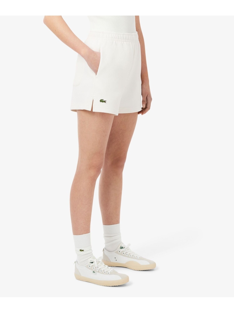 【SALE／40%OFF】ダブルフェイス鹿の子地ショートパンツ LACOSTE ラコステ パンツ その他のパンツ ホワイト【RBA_E】【送料無料】[ Fashion]